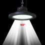 Campana LED industriale - Potenza regolabile 120/160/200W - 150lm/W - Driver LIFUD - 5000K - IP65