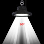 Campana LED industriale - Potenza regolabile 90/120/150W - 150lm/W - Driver LIFUD - 5000K - IP65