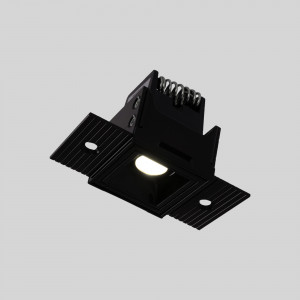 Faretto lineare LED incasso a scomparsa - 2W - UGR18 - CRI90 - Nero