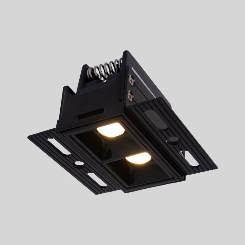 Faretto lineare a LED da integrare nel cartongesso - 4W - UGR18 - CRI90 - Nero Faretto lineare a LED da integrare nel cartongesso - 4W - UGR18 - CRI90 - Nero