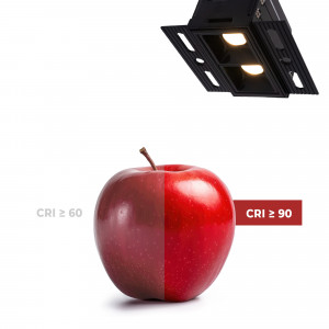 Faretto lineare LED incasso a scomparsa - 4W - UGR18 - CRI90 - Nero