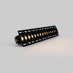 Faretto lineare LED incasso a scomparsa - 30W - UGR18 - CRI90 - Nero