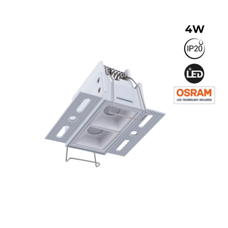Faretto lineare LED incasso a scomparsa - 4W - UGR18 - CRI90 - Bianco