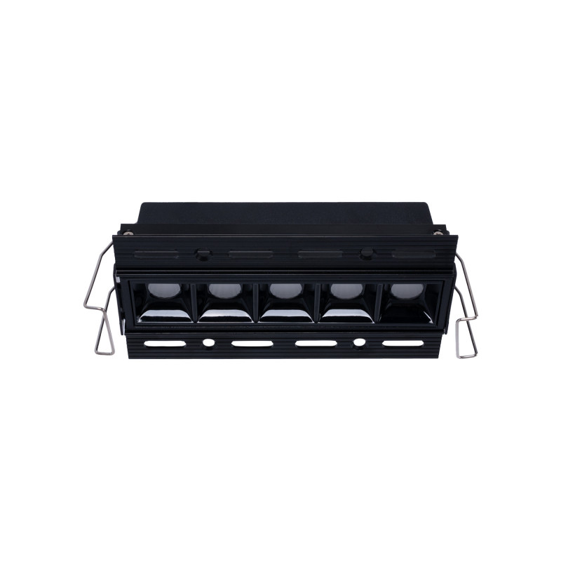 Faretto lineare LED incasso a scomparsa - 12W - UGR18 - CRI90 - Nero