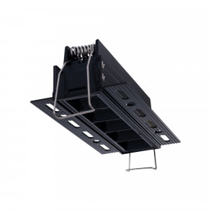 Faretto lineare LED incasso a scomparsa - 12W - UGR18 - CRI90 - Nero