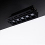 Faretto lineare LED incasso a scomparsa - 12W - UGR18 - CRI90 - Nero