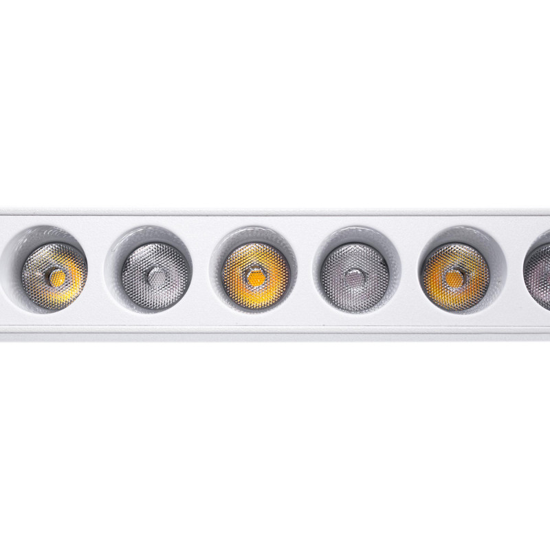 Apparecchio lineare RGB + CCT a binario magnetico - 6W - UGR18 - Mi Light - Bianco
