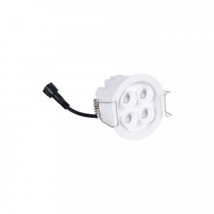 Downlight LED rotondo da incasso 8W - Chip Osram - UGR18 - Taglio Ø 58mm - Bianco