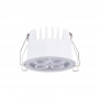 Downlight LED rotondo da incasso 8W - Chip Osram - UGR18 - Taglio Ø 58mm - Bianco