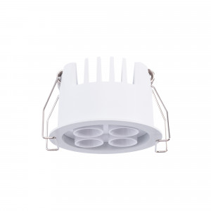 Downlight LED rotondo da incasso 8W - Chip Osram - UGR18 - Taglio Ø 58mm - Bianco