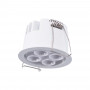 Downlight LED rotondo da incasso 8W - Chip Osram - UGR18 - Taglio Ø 58mm - Bianco