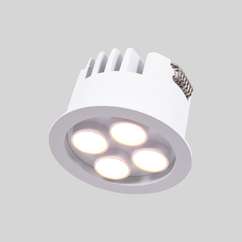 Downlight LED rotondo da incasso 8W - Chip Osram - UGR18 - Taglio Ø 58mm - Bianco Downlight LED rotondo da incasso 8W - Chip Osram - UGR18 - Taglio Ø 58mm - Bianco