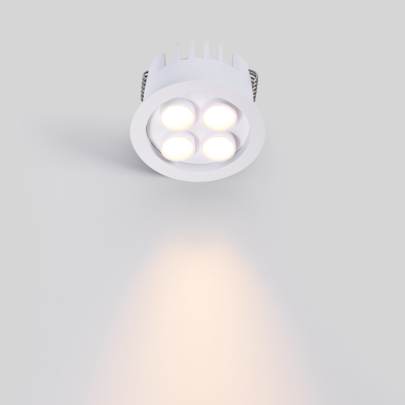 Downlight LED rotondo da incasso 8W - Chip Osram - UGR18 - Taglio Ø 58mm - Bianco Downlight LED rotondo da incasso 8W - Chip Osram - UGR18 - Taglio Ø 58mm - Bianco