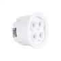 Downlight LED rotondo da incasso 8W - Chip Osram - UGR18 - Taglio Ø 58mm - Bianco