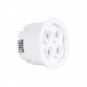 Downlight LED rotondo da incasso 8W - Chip Osram - UGR18 - Taglio Ø 58mm - Bianco