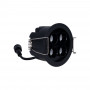 Downlight LED rotondo da incasso 8W - Chip Osram - UGR18 - Taglio Ø 58mm - Nero