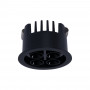 Downlight LED rotondo da incasso 8W - Chip Osram - UGR18 - Taglio Ø 58mm - Nero