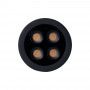 Downlight LED rotondo da incasso 8W - Chip Osram - UGR18 - Taglio Ø 58mm - Nero