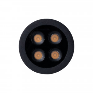 Downlight LED rotondo da incasso 8W - Chip Osram - UGR18 - Taglio Ø 58mm - Nero