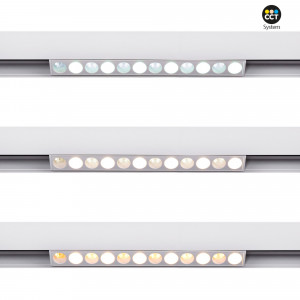 Apparecchio lineare CCT a binario magnetico - 10W - UGR18 - Mi Light - Bianco