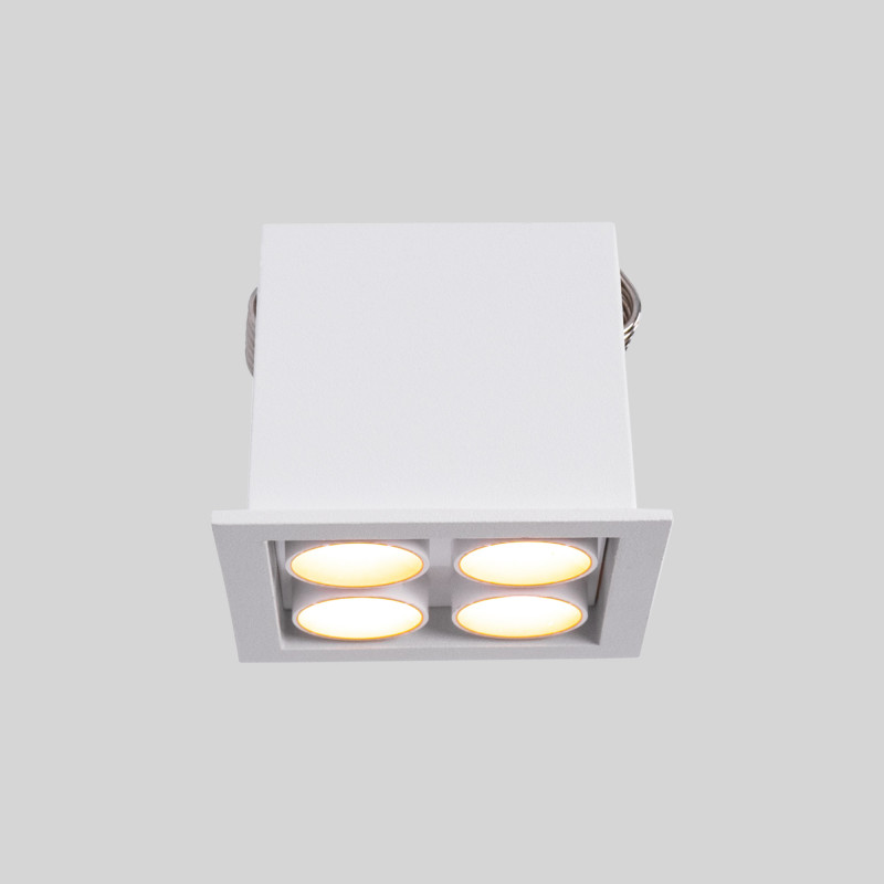 Downlight LED quadrato da incasso 8W - Chip Osram - UGR18 - Taglio 48 x 48 mm - Bianco Downlight LED quadrato da incasso 8W - Chip Osram - UGR18 - Taglio 48 x 48 mm - Bianco