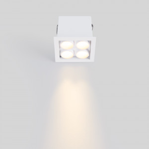 Downlight LED quadrato da incasso 8W - Chip Osram - UGR18 - Taglio 48 x 48 mm - Bianco