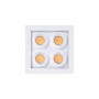 Downlight LED quadrato da incasso 8W - Chip Osram - UGR18 - Taglio 48 x 48 mm - Bianco
