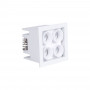 Downlight LED quadrato da incasso 8W - Chip Osram - UGR18 - Taglio 48 x 48 mm - Bianco