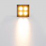 Downlight LED quadrato da incasso 8W - Chip Osram - UGR18 - Taglio 48 x 48 mm - Nero
