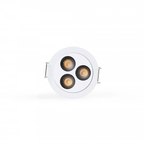 Downlight LED rotondo da incasso 6W - UGR18 - Taglio Ø 55 mm - Bianco