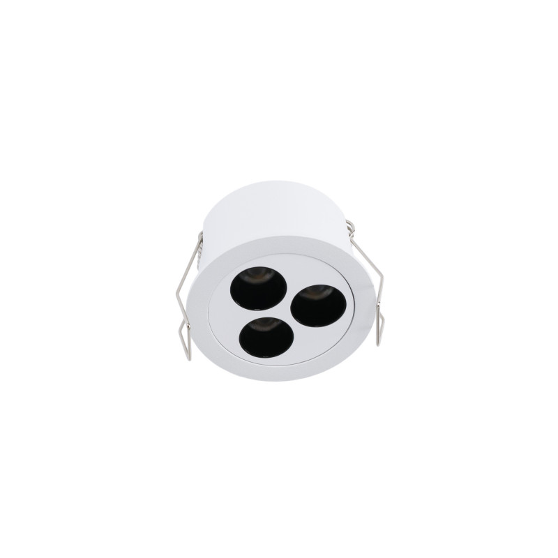 Downlight LED rotondo da incasso 6W - UGR18 - Taglio Ø 55 mm - Bianco