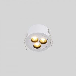 Downlight LED rotondo da incasso 6W - UGR18 - Taglio Ø 55 mm - Bianco