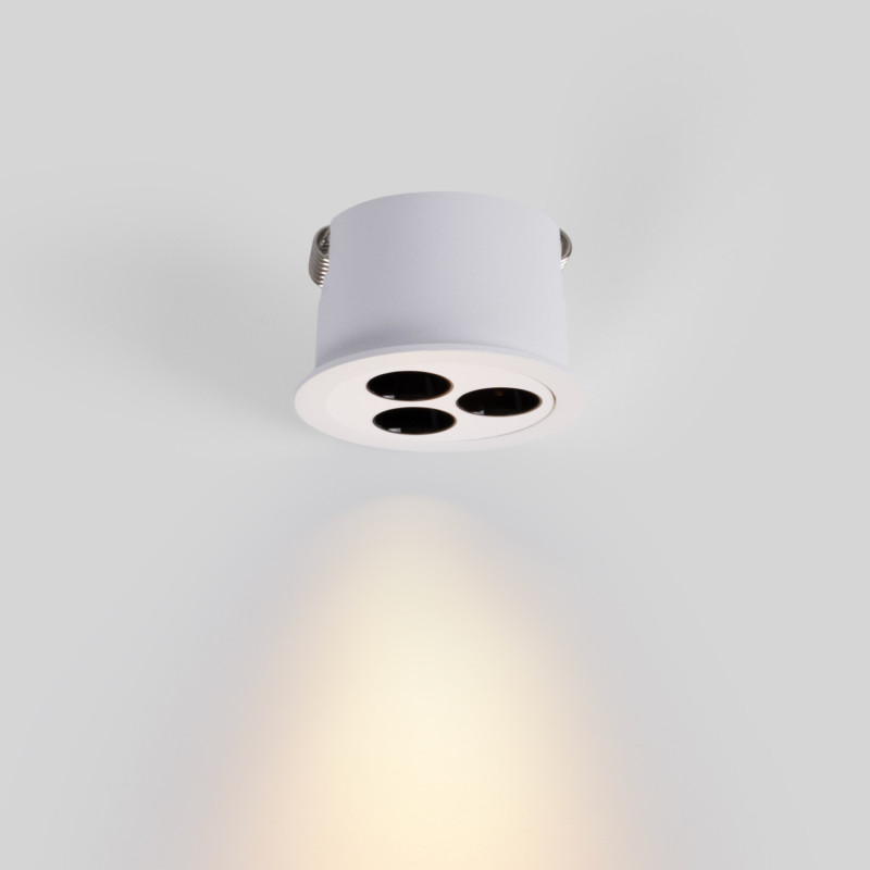 Downlight LED rotondo da incasso 6W - UGR18 - Taglio Ø 55 mm - Bianco Downlight LED rotondo da incasso 6W - UGR18 - Taglio Ø 55 mm - Bianco