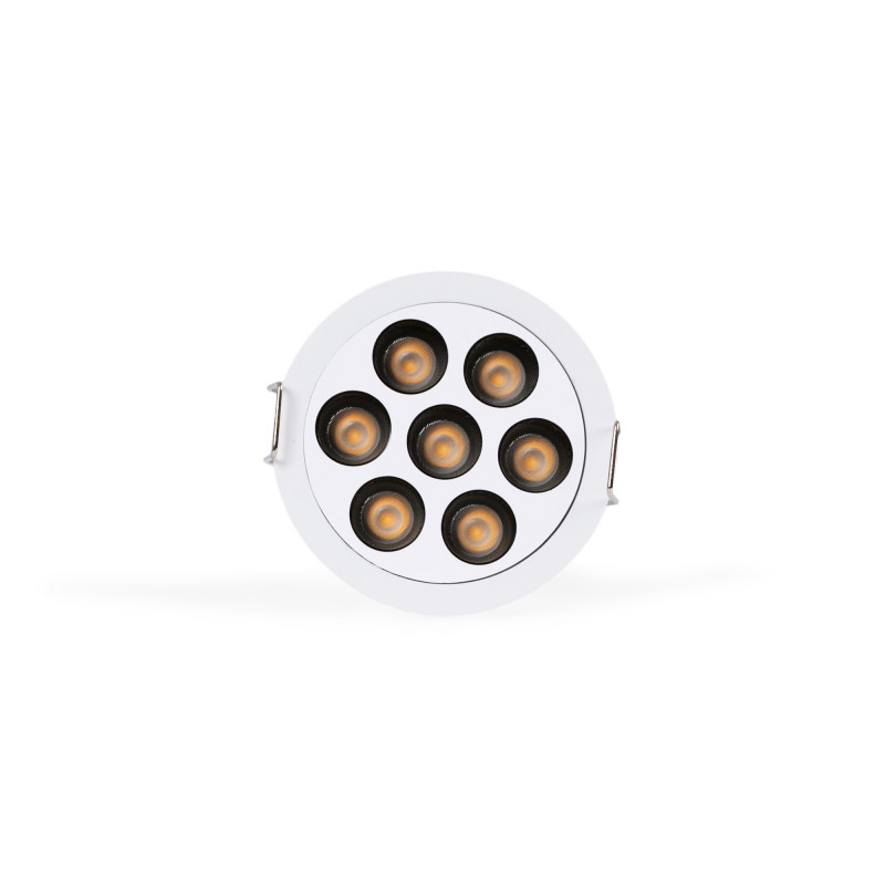 Downlight LED rotondo da incasso 12W - UGR18 - Taglio Ø 70mm - Bianco Downlight LED rotondo da incasso 12W - UGR18 - Taglio Ø 70mm - Bianco