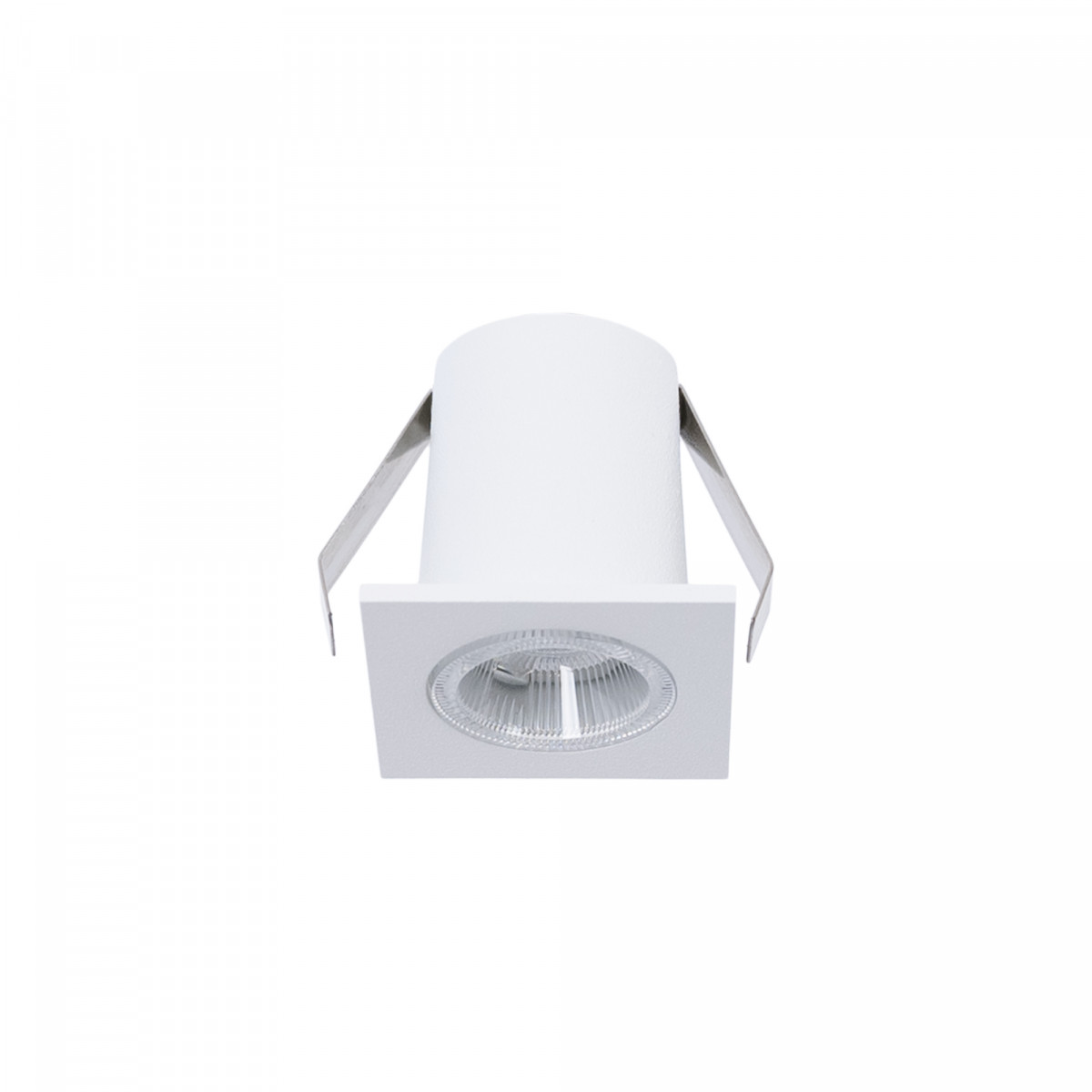 Downlight LED quadrato da incasso 2W - Chip Osram - UGR18 - Taglio Ø 25mm - Bianco