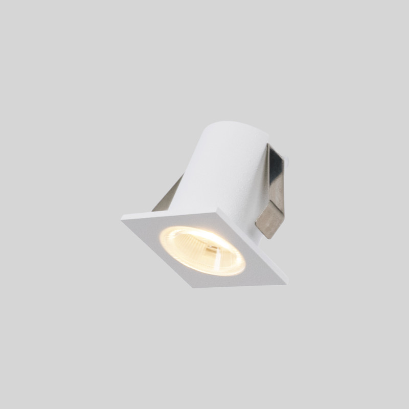 Downlight LED quadrato da incasso 2W - Chip Osram - UGR18 - Taglio Ø 25mm - Bianco Downlight LED quadrato da incasso 2W - Chip Osram - UGR18 - Taglio Ø 25mm - Bianco