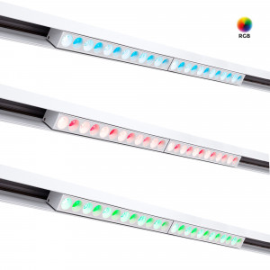 Apparecchio lineare RGB + CCT a binario magnetico - 12W - UGR18 - Mi Light - Bianco