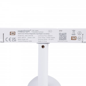 Faretto LED CCT a binario magnetico 48V - 12W - Mi Light - Bianco