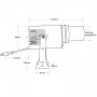 Faretto LED GOBO 20W ruotabile per esterno - IP65