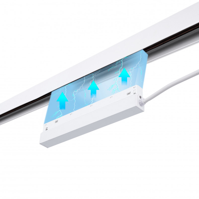 Alimentatore a binario magnetico 48V 100W - Bianco Alimentatore a binario magnetico 48V 100W - Bianco