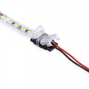 Connettore Hippo monocolore SMD per striscia LED - PCB 10mm - 2 pin - IP20 - Max 24V