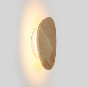 Applique in legno "Eclipse 3" 8W - Luce calda