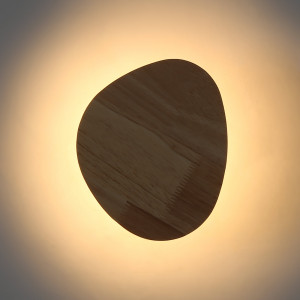 Applique in legno "Eclipse 3" 8W - Luce calda