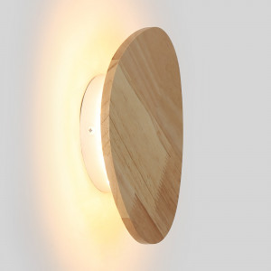 Applique in legno "Eclipse 3" 12W - Luce calda