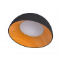 Lampada da soffitto LED obliqua CCT 24W - Effetto legno - ø50cm