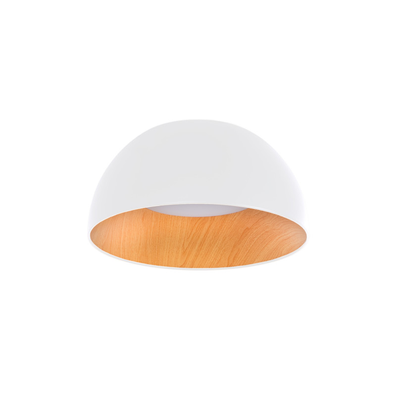 Lampada da soffitto LED CCT 12W - Effetto legno - ø35cm