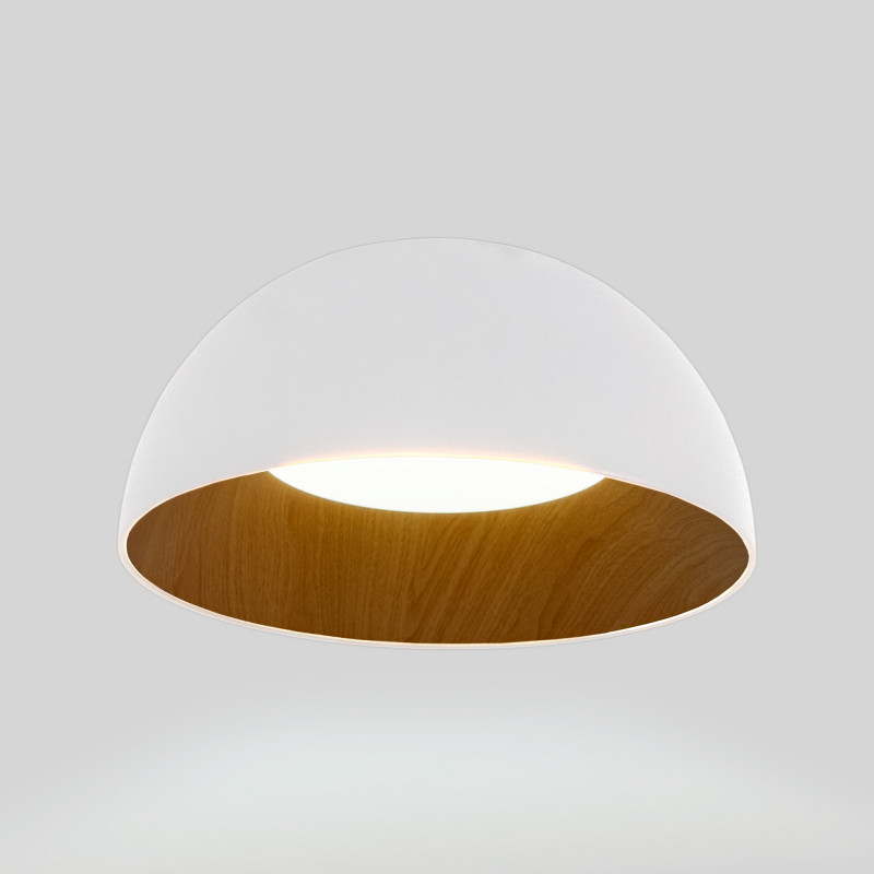 Lampada da soffitto LED CCT 24W - Effetto legno - ø50cm