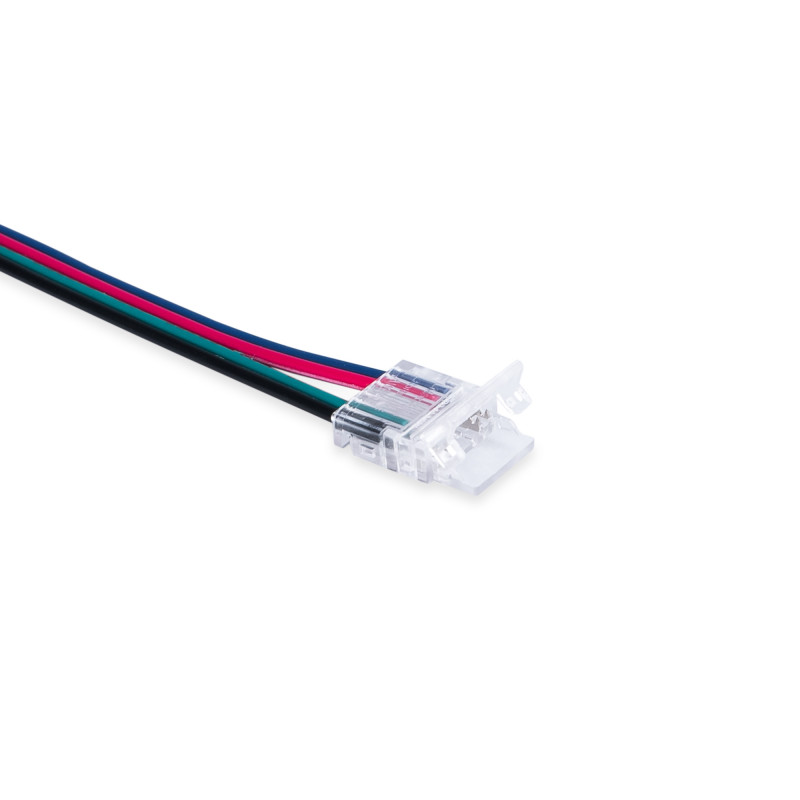 Connettore Hippo COB RGB striscia a controller - PCB 10mm - 4 pin - IP20 - Max 24V Connettore Hippo COB RGB striscia a controller - PCB 10mm - 4 pin - IP20 - Max 24V