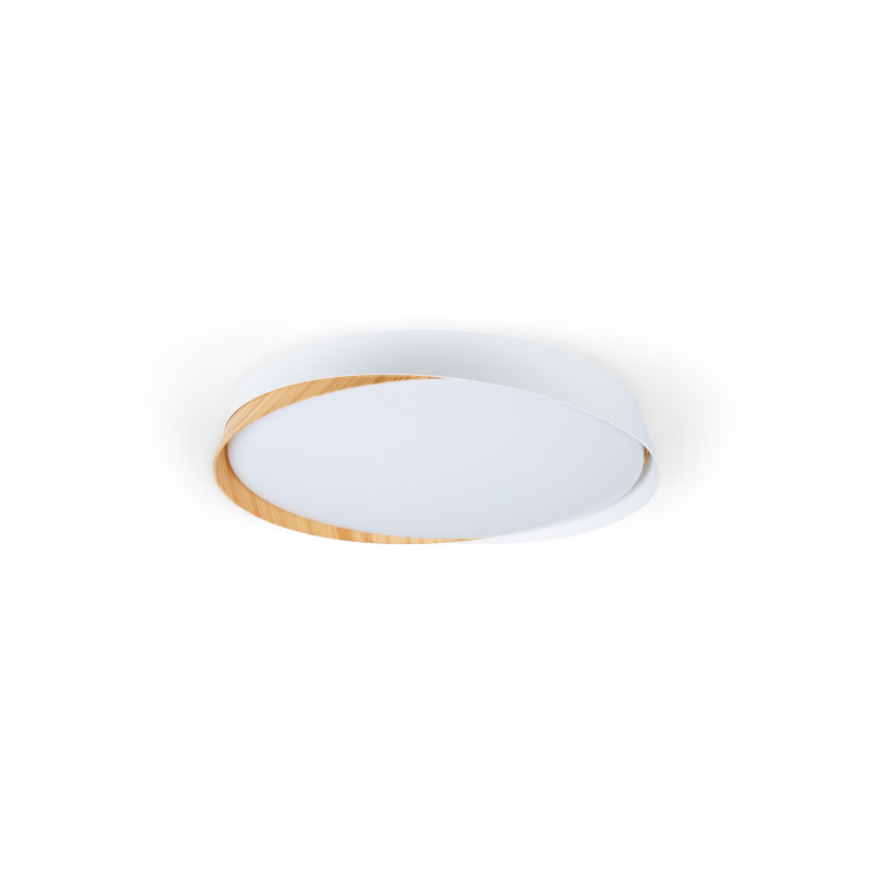 Plafoniera LED CCT 24W - Effetto legno - ø40cm - IP22