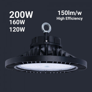 Campana LED industriale 200W - PHILIPS Lumileds - Driver LIFUD - 5000K - IP65 - 5 anni di garanzia